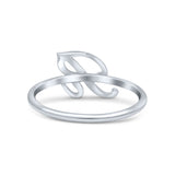 Initial R Alphabet Letter Name Monogram Stackable Trendy Ring Band Solid 925 Sterling Silver Thumb Ring (8.5mm)