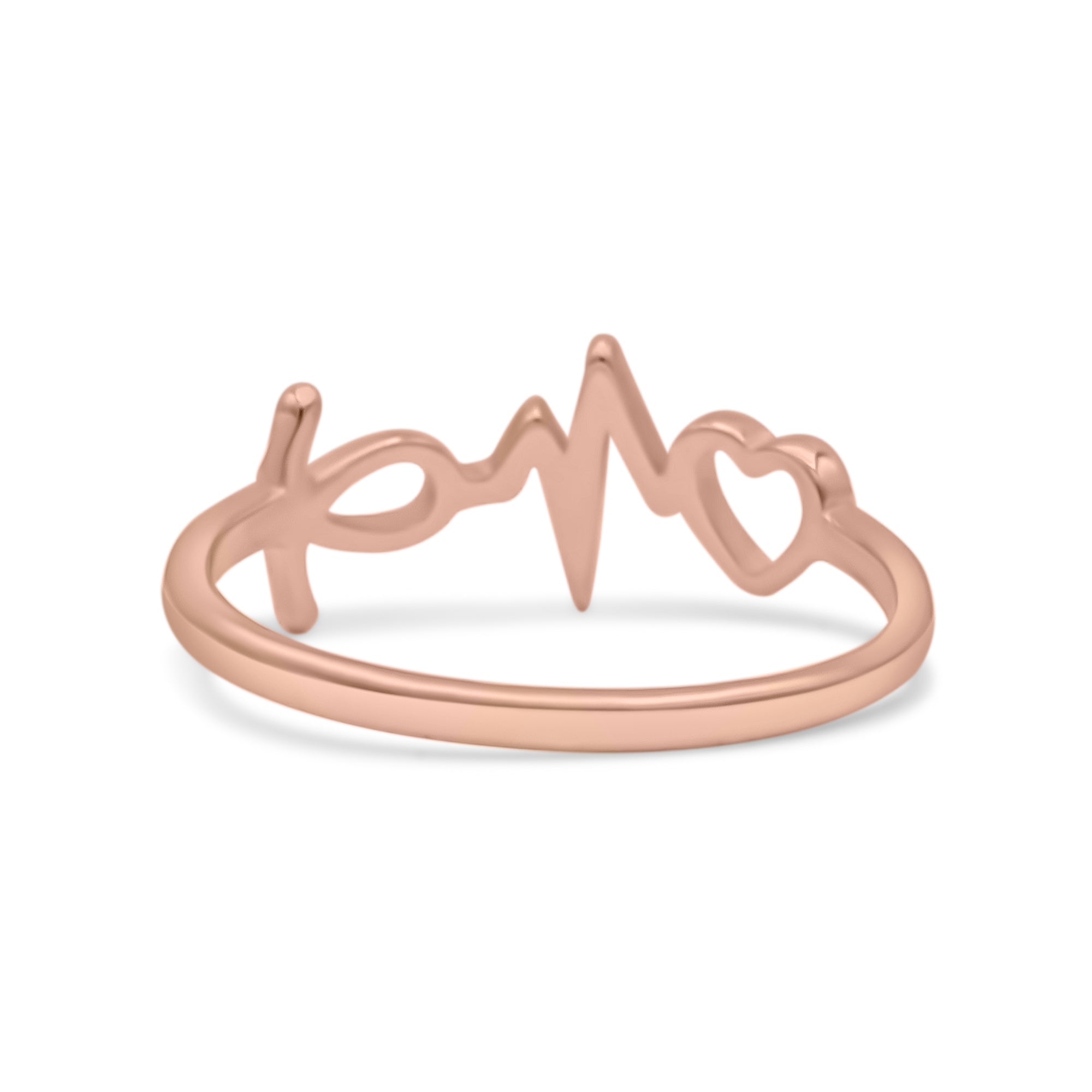 Heartbeat Ring 925 sterling silver (7.2mm) – Blue Apple Jewelry