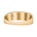 Antiquated Handcrafted Caveman Delicate Artisan Unique Style Oxidized Band Thumb Ring (6.4mm)