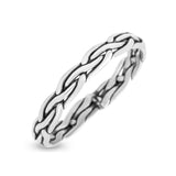 Infinity Princess Twisted Rope Braided New Stylish Oxidized Band Thumb Ring (3.2mm)