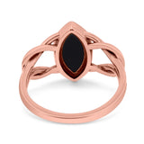 Solitaire Marquise Halo Wedding Engagement Ring Simulated Cubic Zirconia 925 Sterling Silver