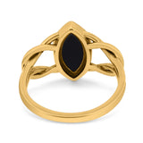 Solitaire Marquise Halo Wedding Engagement Ring Simulated Cubic Zirconia 925 Sterling Silver