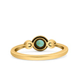 Promise Ring Band Oxidized Round Braided 925 Sterling Silver (6mm)