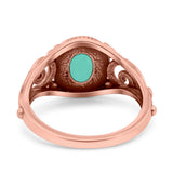 Solitaire Halo Wedding Engagement Ring Round Simulated Cubic Zirconia 925 Sterling Silver