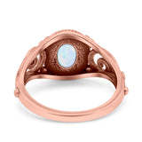 Solitaire Halo Wedding Engagement Ring Round Simulated Cubic Zirconia 925 Sterling Silver