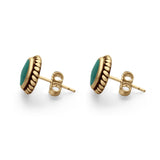 Twisted Rope Design Stud Post Earrings Round 925 Sterling Silver