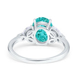 Vintage Style Wedding Ring Marquise Simulated Cubic Zirconia 925 Sterling Silver