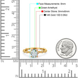 14K Gold 1.29ct Oval G SI Diamond Engagement Ring Size 6.5