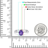 14K Gold 1.29ct Oval G SI Diamond Engagement Ring Size 6.5
