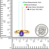 14K Gold 1.29ct Oval G SI Diamond Engagement Ring Size 6.5