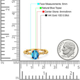 14K Gold 1.29ct Oval G SI Diamond Engagement Ring Size 6.5