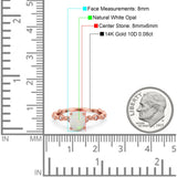 14K Gold 1.29ct Oval G SI Diamond Engagement Ring Size 6.5