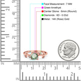 14K Gold 0.87ct Round G SI Diamond Engagement Ring Size 6.5
