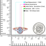 14K Gold 1.68ct Oval Art Deco G SI Diamond Engagement Ring Size 6.5