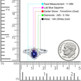 14K Gold Oval 0.95ct G SI Vintage Diamond Engagement Ring Size 6.5