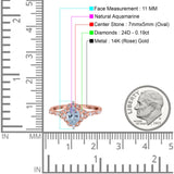 14K Gold Oval 0.95ct G SI Vintage Diamond Engagement Ring Size 6.5