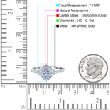 14K Gold Oval 0.95ct G SI Vintage Diamond Engagement Ring Size 6.5