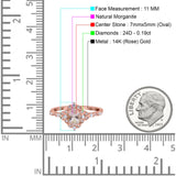 14K Gold Oval 0.95ct G SI Vintage Diamond Engagement Ring Size 6.5