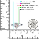 14K Gold Oval 0.95ct G SI Vintage Diamond Engagement Ring Size 6.5