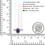 14K Gold 0.93ct Oval G SI Diamond Engagement Ring Size 6.5
