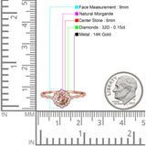 14K Gold 0.99ct Round Petite Dainty 6mm G SI Diamond Engagement Wedding Ring
