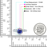 14K Gold Round Vintage Art Deco 1.44ct G SI Diamond Engagement Ring Size 6.5