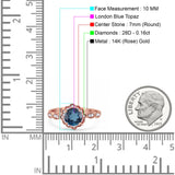 14K Gold Round Vintage Art Deco 1.44ct G SI Diamond Engagement Ring Size 6.5