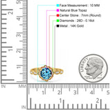 14K Gold Round Vintage Art Deco 1.44ct G SI Diamond Engagement Ring Size 6.5