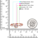 14K Gold 1.4ct Oval Vintage Style 8mmx6mm G SI Diamond Engagement Wedding Ring
