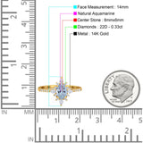 14K Gold 1.54ct Vintage Oval 8mmx6mm G SI Diamond Engagement Wedding Ring