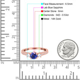 14K Gold 1.37ct Round Three Stone Vintage 6mm G SI Diamond Engagement Wedding Ring