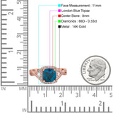 14K Gold 2.37ct Cushion Infinity Shank 8mm G SI Diamond Engagement Wedding Ring