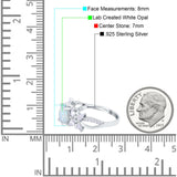 Art Deco Wedding Engagement Bridal Ring Pear Round Simulated Cubic Zirconia 925 Sterling Silver