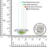 Floral Marquise Engagement Ring Simualted Cubic Zirconia 925 Sterling Silver