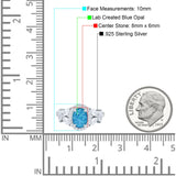 Oval Art Deco Engagement Ring Simulated Cubic Zirconia 925 Sterling Silver