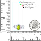 Oval Art Deco Engagement Ring Simulated Cubic Zirconia 925 Sterling Silver