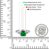 Cushion Cut Celtic Wedding Ring Simulated Cubic Zirconia 925 Sterling Silver