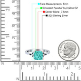 Cushion Cut Celtic Wedding Ring Simulated Cubic Zirconia 925 Sterling Silver