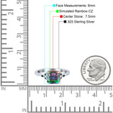 Cushion Cut Celtic Wedding Ring Simulated Cubic Zirconia 925 Sterling Silver