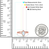 Halo Marquise Engagement Ring Simulated Cubic Zirconia 925 Sterling Silver