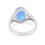 Art Deco Engagement Bridal Ring Simulated Cubic Zirconia 925 Sterling Silver BA1059