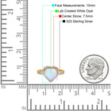 Halo Heart Promise Ring Simulated Cubic Zirconia 925 Sterling Silver