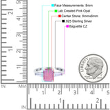 Art Deco Wedding Ring Emerald Cut Simulated Cubic Zirconia 925 Sterling Silver