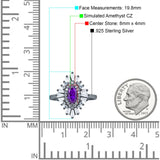 Art Deco Marquise Engagement Ring Cubic Zirconia 925 Sterling Silver