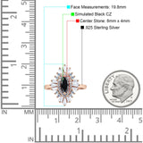 Art Deco Marquise Engagement Ring Cubic Zirconia 925 Sterling Silver