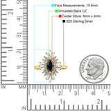 Art Deco Marquise Engagement Ring Cubic Zirconia 925 Sterling Silver