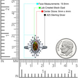 Art Deco Marquise Engagement Ring Cubic Zirconia 925 Sterling Silver