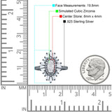 Art Deco Marquise Engagement Ring Cubic Zirconia 925 Sterling Silver