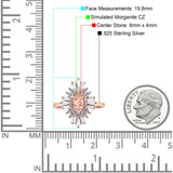 Art Deco Marquise Engagement Ring Cubic Zirconia 925 Sterling Silver