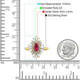 Art Deco Marquise Engagement Ring Cubic Zirconia 925 Sterling Silver